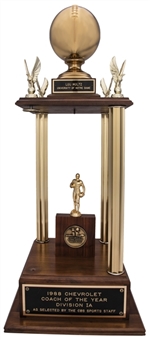 1988 Chevrolet Division IA Coach of the Year Trophy Presented to Lou Holtz (Holtz LOA)